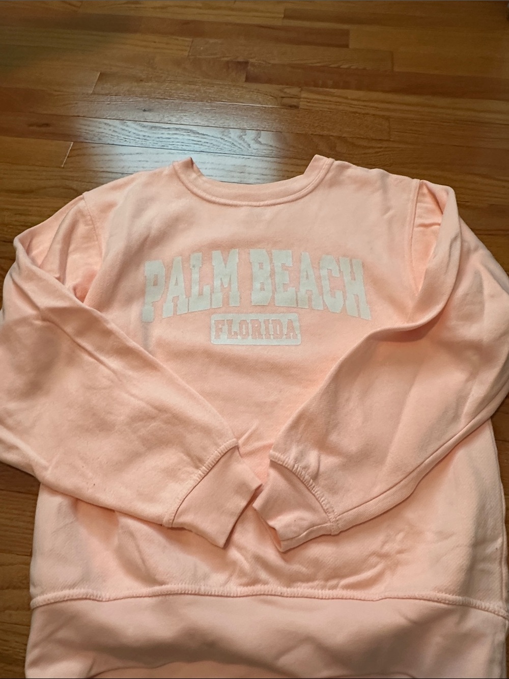Palm Beach Florida Crewneck Sweatshirt - Peach